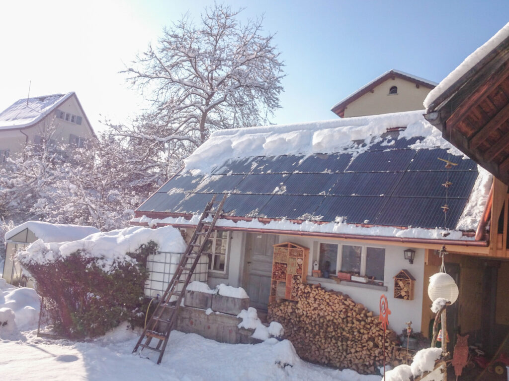 Solaranlage im Winterbetrieb